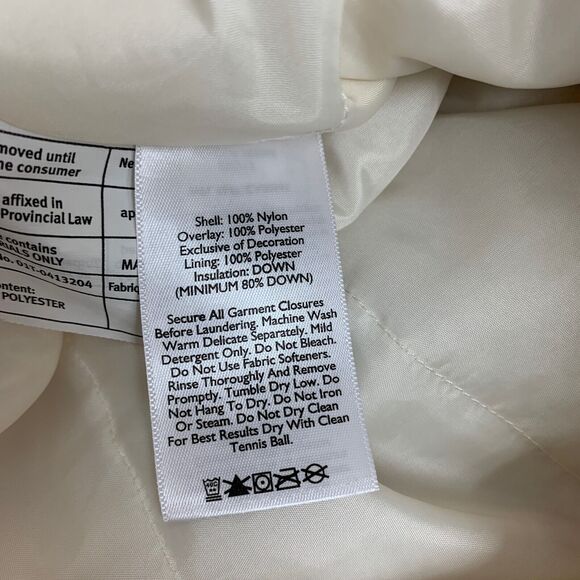 Eddie Bauer Vest Women XS Extra Small Red Grey Faux Fur Lined Down Full Zip - Picture 11 of 15